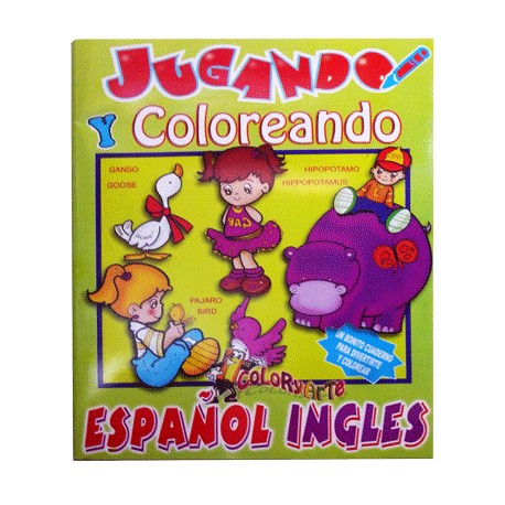 Jugando y Coloreando (español e ingles)