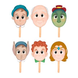 Máscaras para cuentos: Pinocho